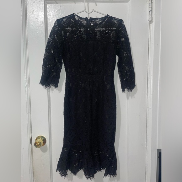 Lulu’s Netted Bodycon Dress w/ Mermaid Tail - Picture 3 of 6